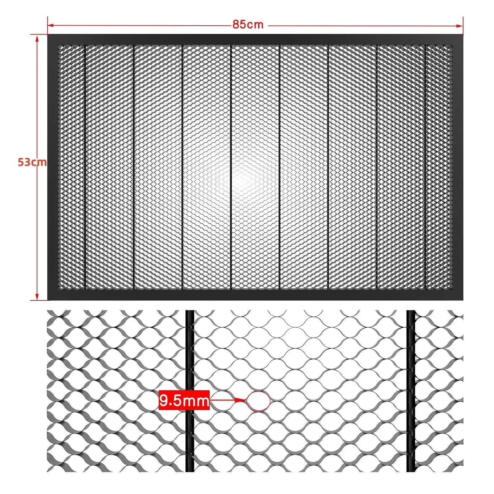 NEJE laser engraving machine honeycomb panel workbench 850*530mm large area honeycomb panel with steel plate
NEJE laser engraving machine honeycomb panel workbench 850*530mm large area honeycomb panel with steel plate