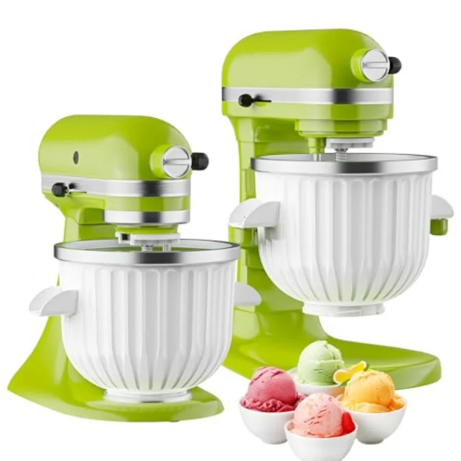 Ice Cream Maker Attachment for KitchenAid Stand Mixer, Compatible with 4.5/5Qt and Larger KitchenAid Stand Mixer, 2 Quart Froze
Ice Cream Maker Attachment for KitchenAid Stand Mixer, Compatible with 4.5/5Qt and Larger KitchenAid Stand Mixer, 2 Quart Froze
