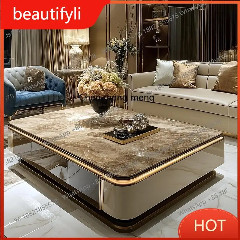 A139 Light luxury large coffee table microcrystalline stone modern living room coffee table marble villa home
A139 Light luxury large coffee table microcrystalline stone modern living room coffee table marble villa home