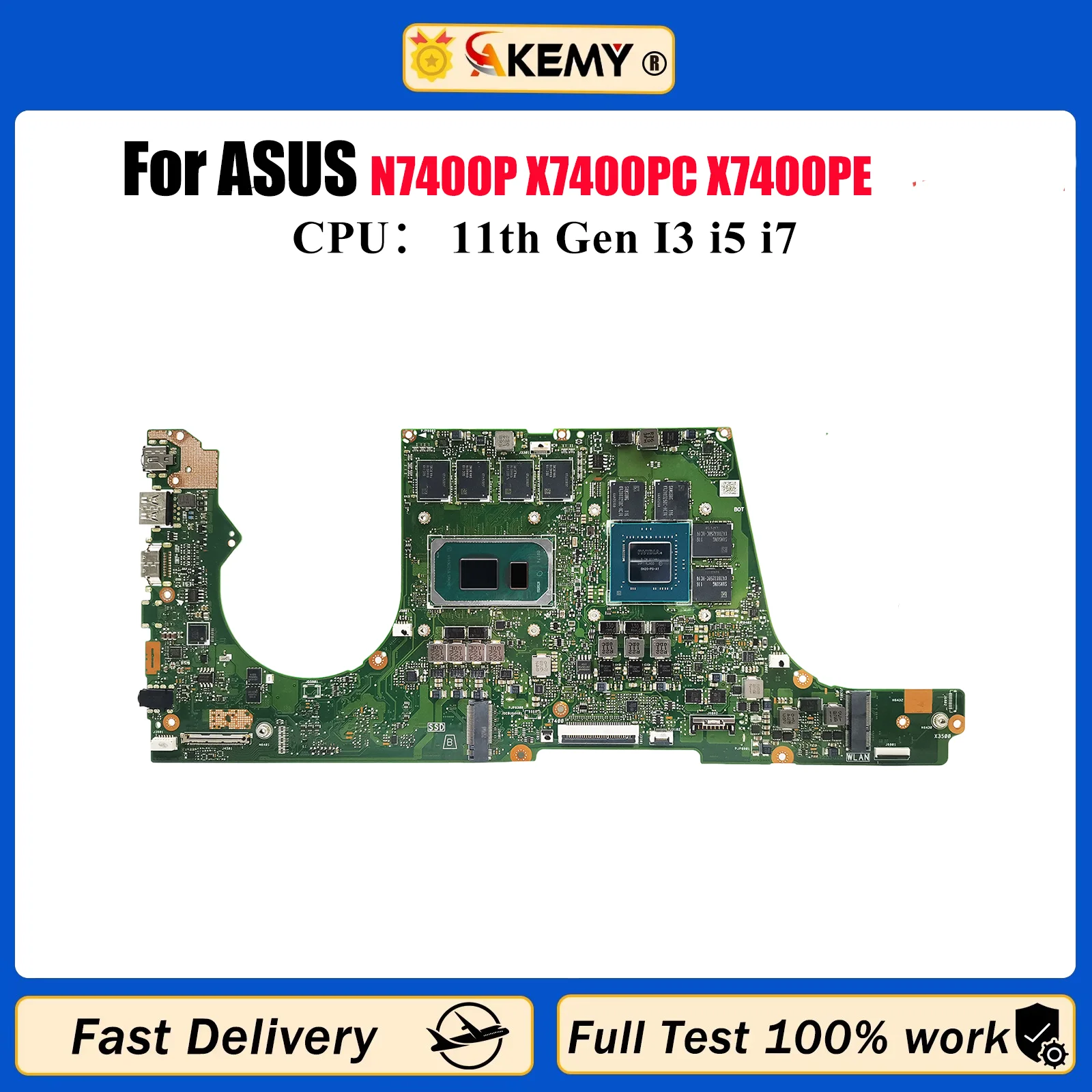 X7400PC Материнская плата для ноутбука ASUS X7400P K3400P K3500P N7400P V3500P V3400P X7400PC X7400PE Материнская плата с 11-го поколения I3 i5 i7
X7400PC Материнская плата для ноутбука ASUS X7400P K3400P K3500P N7400P V3500P V3400P X7400PC X7400PE Материнская плата с 11-го поколения I3 i5 i7