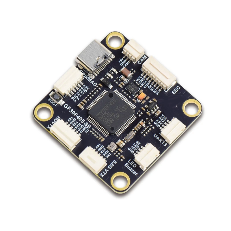 Контроллер полета 3CGRO-GF30F405 с ICM42688P 3-8S Lipo входной сигнал Dshot 30,5 мм x 4 мм для FPV дрона дальнего действия
Контроллер полета 3CGRO-GF30F405 с ICM42688P 3-8S Lipo входной сигнал Dshot 30,5 мм x 4 мм для FPV дрона дальнего действия