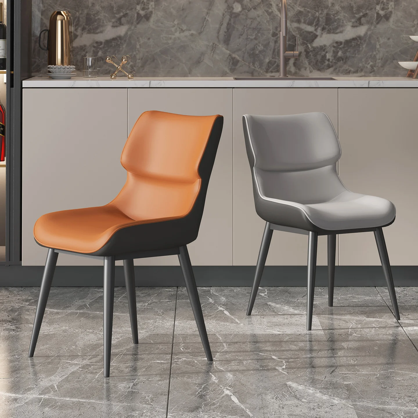 Guangdong Foshan dining table anti-cat scratching dining chair light luxury Italian home negotiation chair comfortable
Guangdong Foshan dining table anti-cat scratching dining chair light luxury Italian home negotiation chair comfortable
