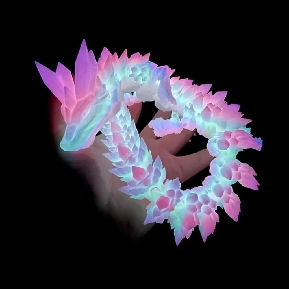 3D Printed Luminous Chinese Loong Flexible Articulated Dragon Crafts Ornaments Home Desktop Decoration Figurines Statue Gifts
3D Printed Luminous Chinese Loong Flexible Articulated Dragon Crafts Ornaments Home Desktop Decoration Figurines Statue Gifts