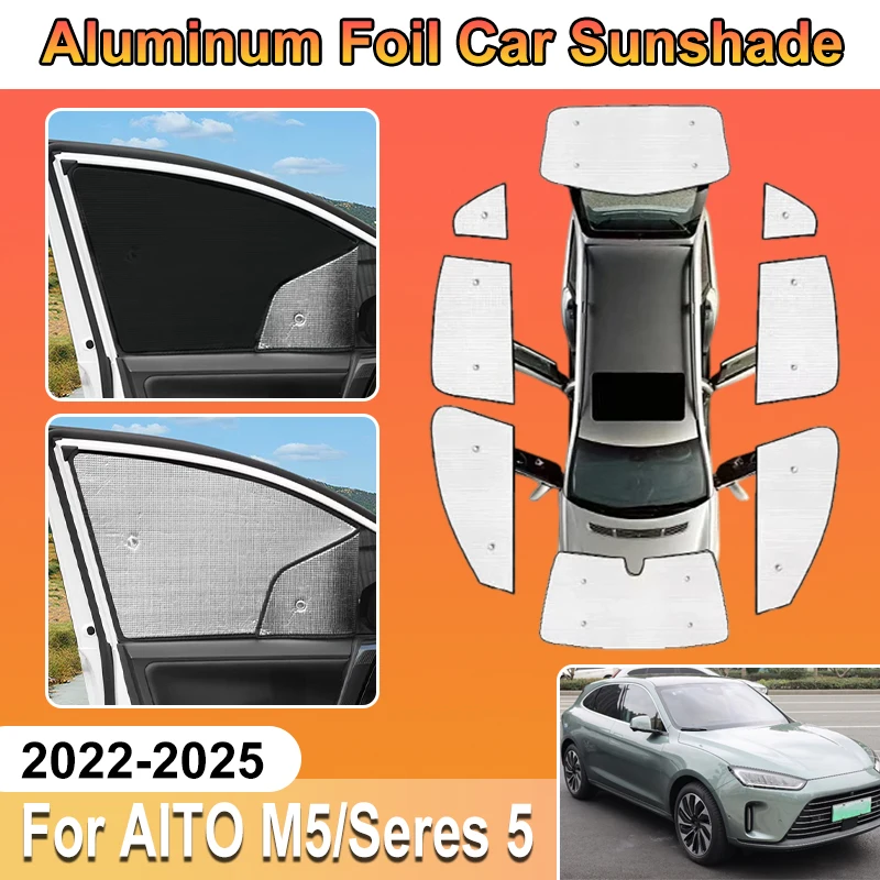 For AITO M5 Accessories Seres 5 2022 2023 2024 2025 Car Sun Shades Window Covers Aluminium Foil UV Protector Baffle Accessorios
For AITO M5 Accessories Seres 5 2022 2023 2024 2025 Car Sun Shades Window Covers Aluminium Foil UV Protector Baffle Accessorios