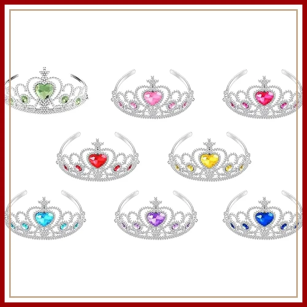 8 Pcs Tiaras Crown Set for Girls, Princess Dress Up Costume Accessories, Sparkly Birthday Party Favors & Goodie Bag Fillers, Pretend Play Hair Decor
8 Pcs Tiaras Crown Set for Girls, Princess Dress Up Costume Accessories, Sparkly Birthday Party Favors & Goodie Bag Fillers, Pretend Play Hair Decor