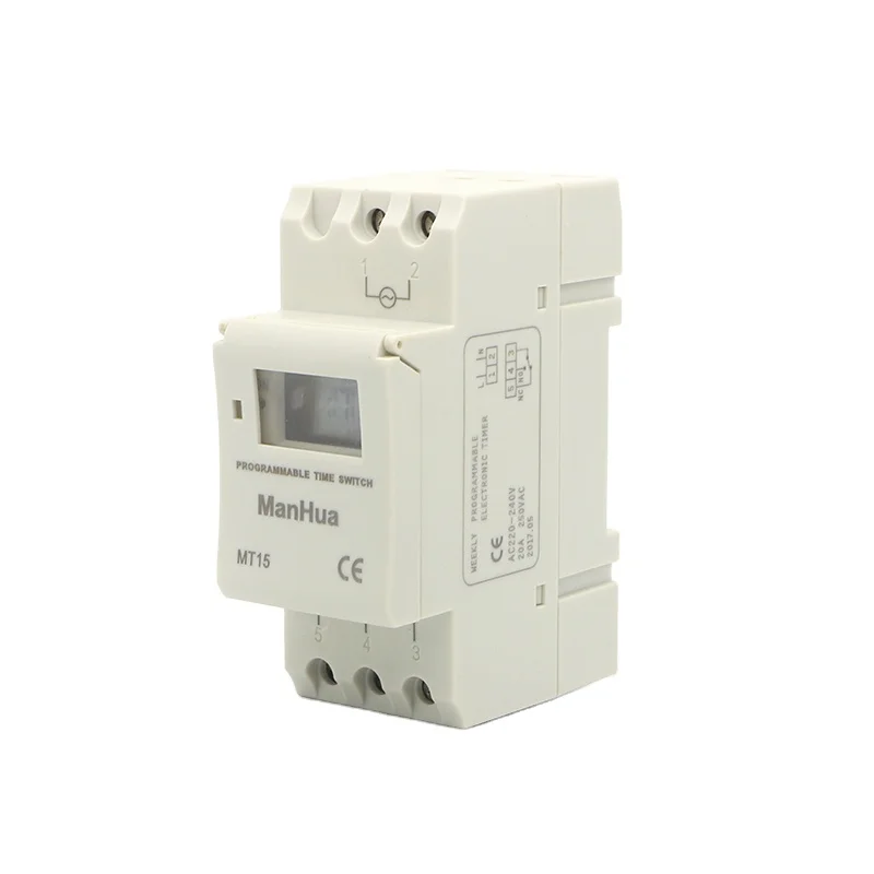 MT15 220v Time Switch with Two Modules 1 Minute Interval 16on/off Programmable Digital Weekly Timer Switch
MT15 220v Time Switch with Two Modules 1 Minute Interval 16on/off Programmable Digital Weekly Timer Switch