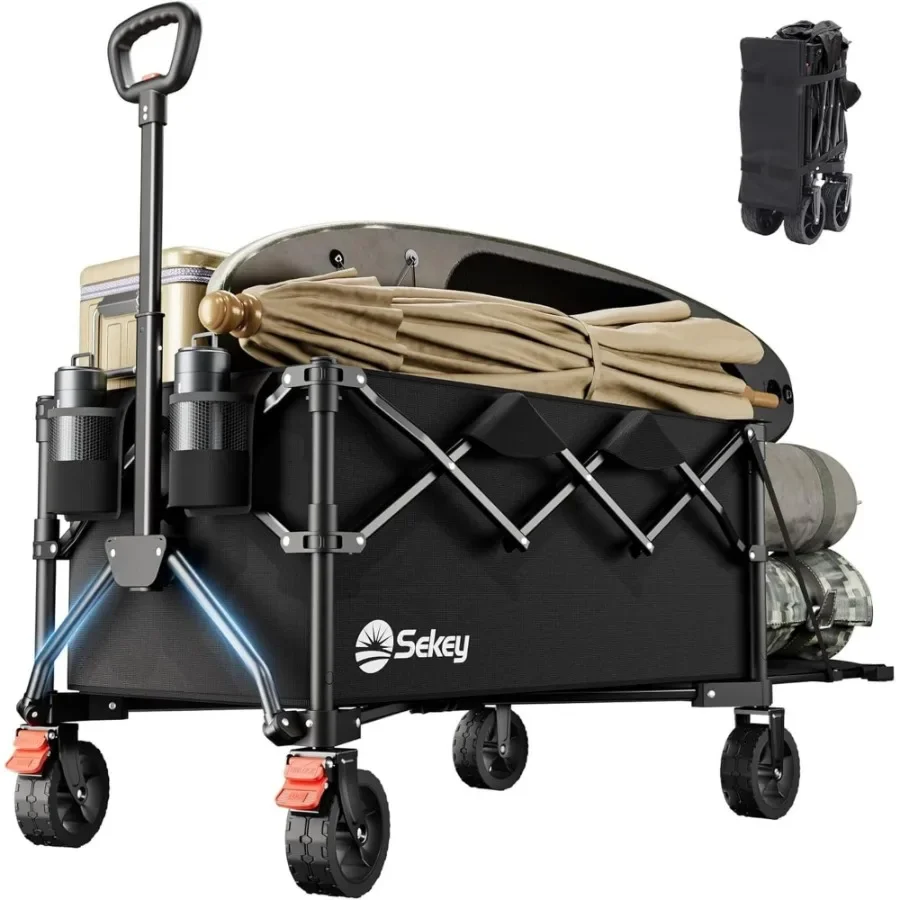 Sekey 440LBS Collapsible Beach Wagon Carts with Extended Tailgate Fold Folding able500L Large Capacity Heavy Duty Utility Garde
Sekey 440LBS Collapsible Beach Wagon Carts with Extended Tailgate Fold Folding able500L Large Capacity Heavy Duty Utility Garde