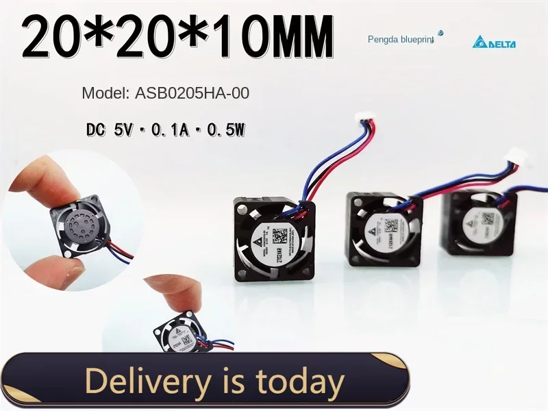 New Delta ASB0205HA-00 Mini 2CM 2010 5V 0.1A Hydraulic 12000 RPM Speed Fan 20 * 20 * 10mm
New Delta ASB0205HA-00 Mini 2CM 2010 5V 0.1A Hydraulic 12000 RPM Speed Fan 20 * 20 * 10mm