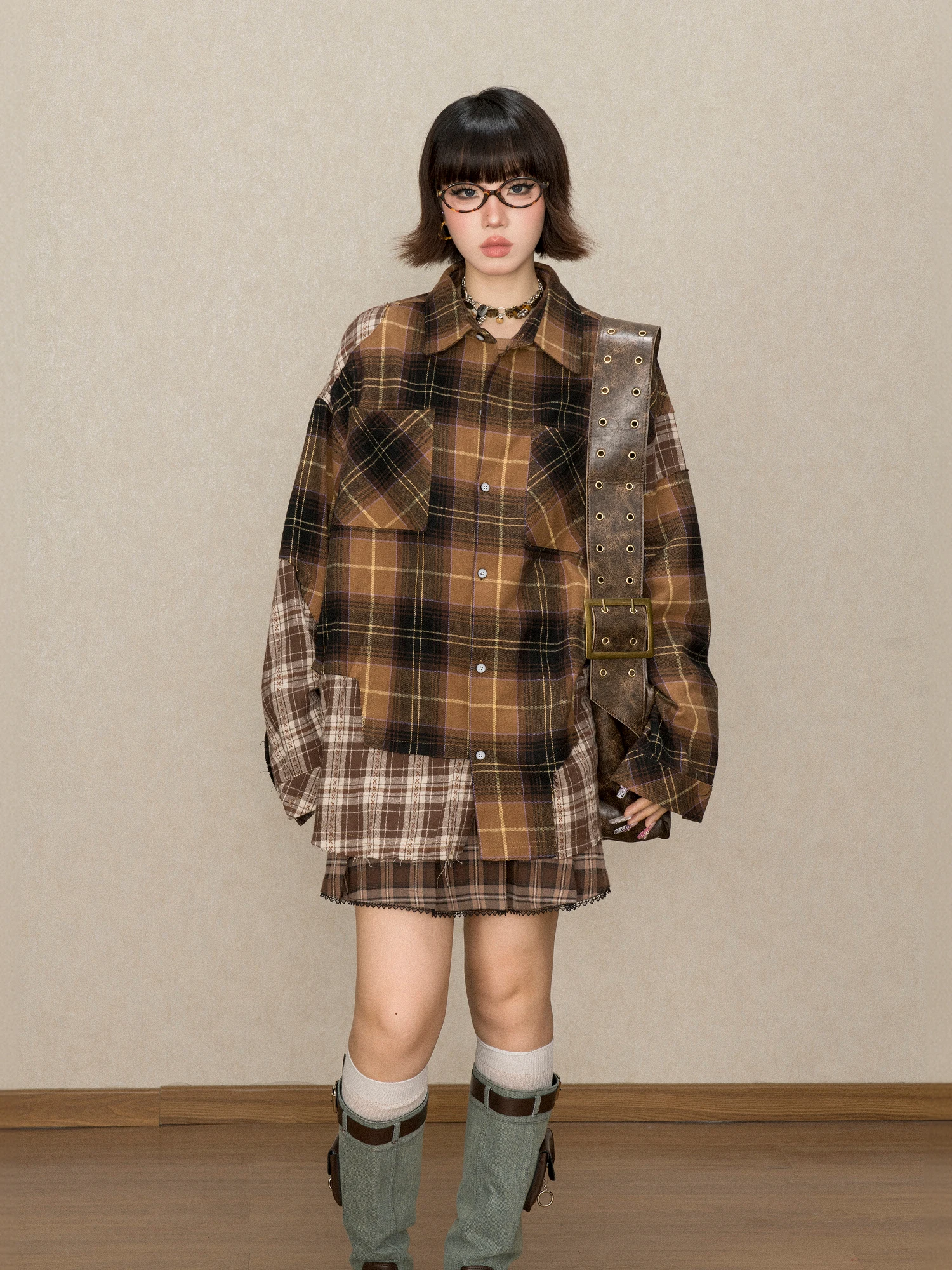 American Retro Plaid Women's irt Spring Autumn 2024 New Early Autumn Top Oversize irt Jaet Trendy Cotton Long Sve
American Retro Plaid Women's irt Spring Autumn 2024 New Early Autumn Top Oversize irt Jaet Trendy Cotton Long Sve