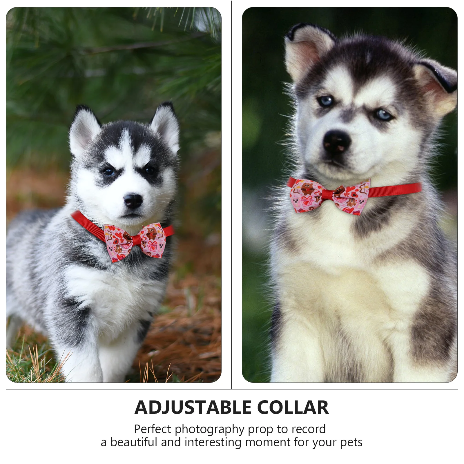 8pcs Dog Bow Tie Set Daisy Necklace Valentine's Day Supplies Adjustable Collar Pet Accessories Durable Sturdy Long Term Use
8pcs Dog Bow Tie Set Daisy Necklace Valentine's Day Supplies Adjustable Collar Pet Accessories Durable Sturdy Long Term Use
