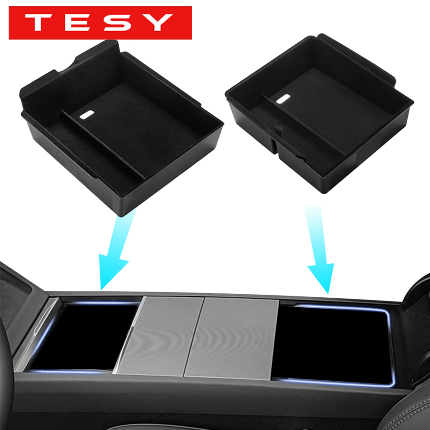 TESY for Tesla Model YL Y Juniper Launch Model 3 Highland Console Armrest Storage box Organizer Flocking ABS with silicone pad
TESY for Tesla Model YL Y Juniper Launch Model 3 Highland Console Armrest Storage box Organizer Flocking ABS with silicone pad