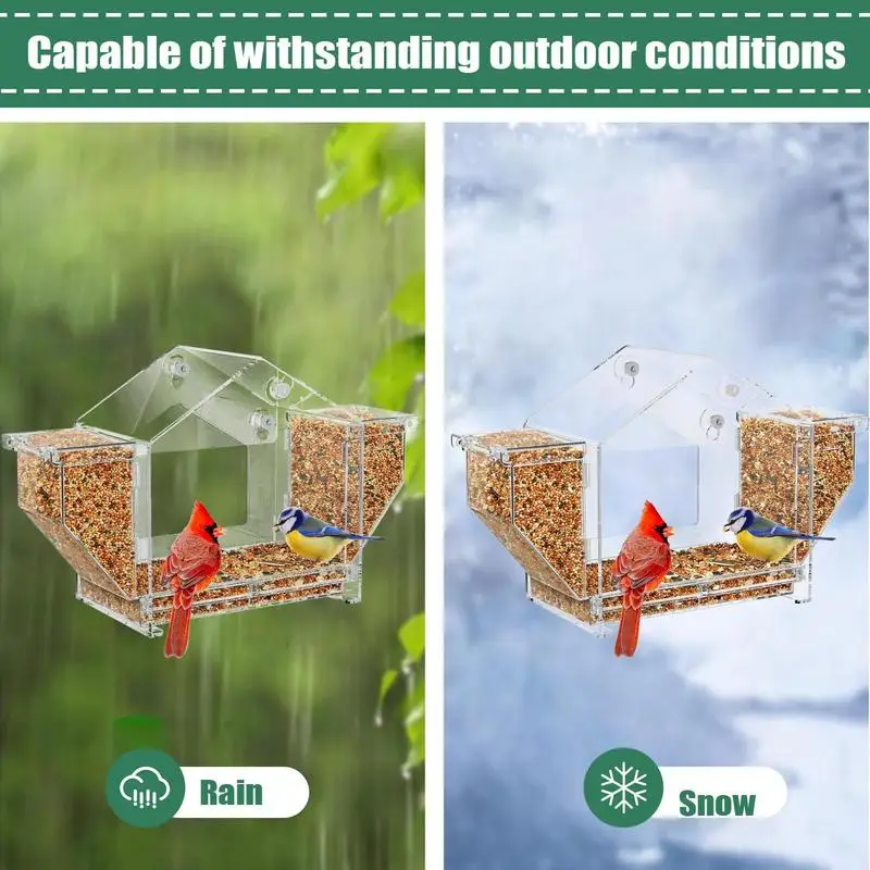 Bird Window Feeder Window Parrot Feeder Pet Bird House With Clear Visibility For Feeding Macaws Parrots Sparrows Parakeets
Bird Window Feeder Window Parrot Feeder Pet Bird House With Clear Visibility For Feeding Macaws Parrots Sparrows Parakeets