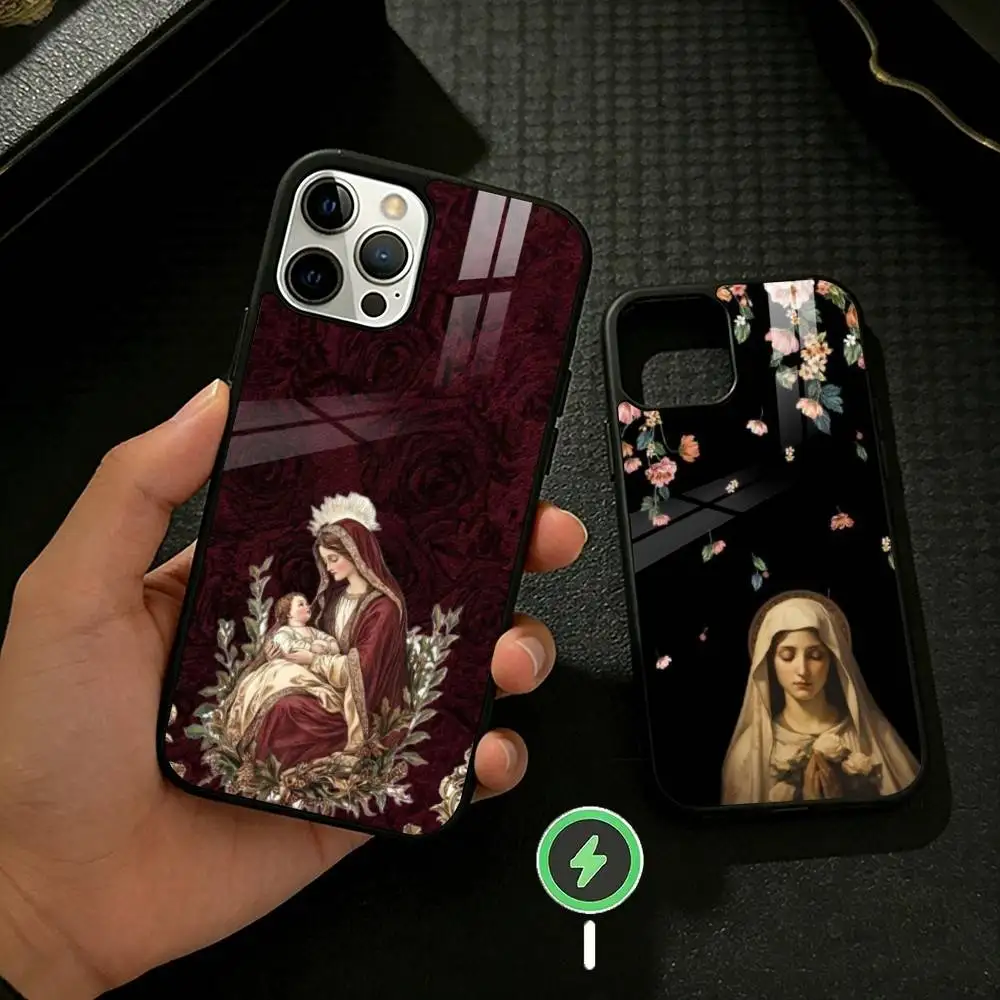 Virgen Mary Virgin Bible Phone Case For iPhone 17/16/15/14/13/12/Plus/Pro/Max for Magnetic Wireless Charging
Virgen Mary Virgin Bible Phone Case For iPhone 17/16/15/14/13/12/Plus/Pro/Max for Magnetic Wireless Charging