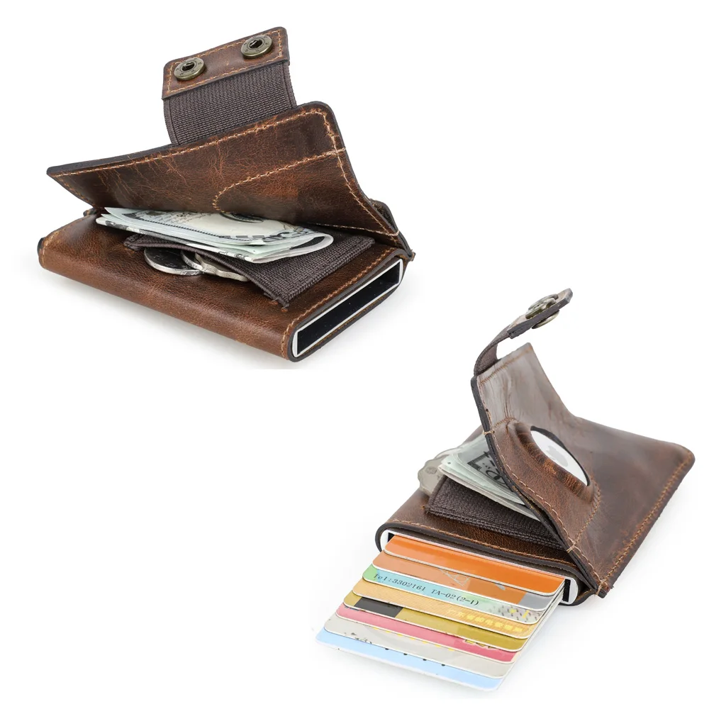 Genuine Leather Card Wallets for Men Credit Card Holders RFID Aluminum Card Box Male Card Case Mini Wallets Men Purse
Genuine Leather Card Wallets for Men Credit Card Holders RFID Aluminum Card Box Male Card Case Mini Wallets Men Purse