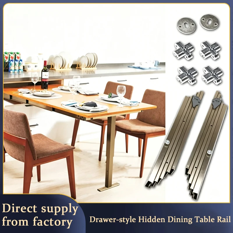 High Quality Hidden Single Leg With Foot Telescopic Drawer Slide Rail For Pull Out Extendable Table Space Saving Hardware
High Quality Hidden Single Leg With Foot Telescopic Drawer Slide Rail For Pull Out Extendable Table Space Saving Hardware