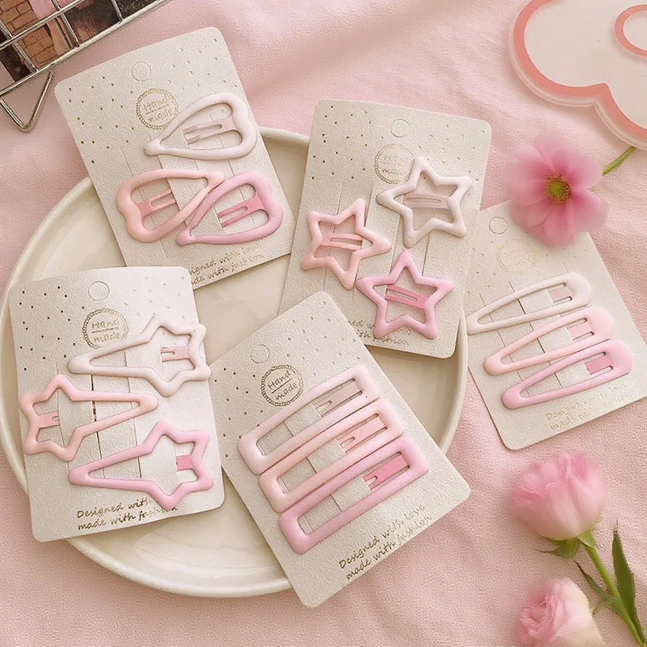 Gradient Hair Clips Pink Ombre 3PCS Hollow Star Barrettes for Women Girls Fashion Hairpins Cute Hair Accessories
Gradient Hair Clips Pink Ombre 3PCS Hollow Star Barrettes for Women Girls Fashion Hairpins Cute Hair Accessories