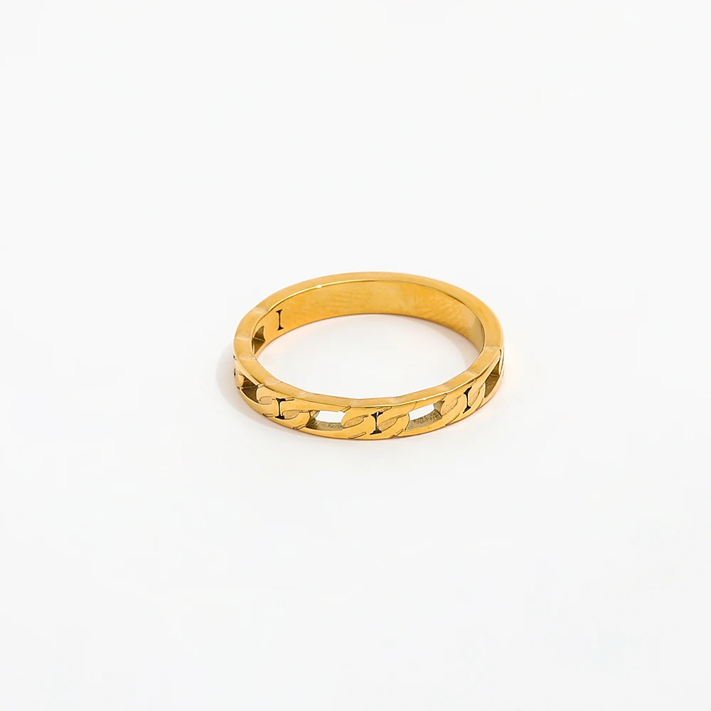 Joolim Jewelry Pvd Wholsale Waterproof Fashion Basic Figaro Link Stainless Steel Ring For Women
Joolim Jewelry Pvd Wholsale Waterproof Fashion Basic Figaro Link Stainless Steel Ring For Women