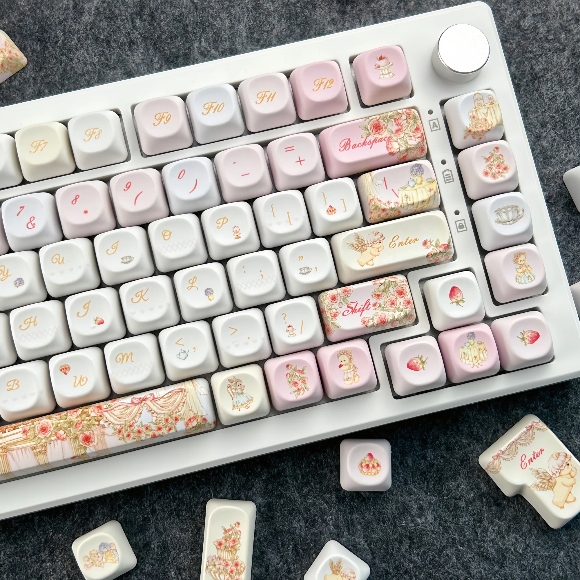 Кейкапы MAIMOOO Garden Afternoon Tea, профиль MOA, Cherry, PBT, кастомные, милые, розовые, нежные, эстетичные, с цветочным дизайном, для механической клавиатуры, подарок
Кейкапы MAIMOOO Garden Afternoon Tea, профиль MOA, Cherry, PBT, кастомные, милые, розовые, нежные, эстетичные, с цветочным дизайном, для механической клавиатуры, подарок