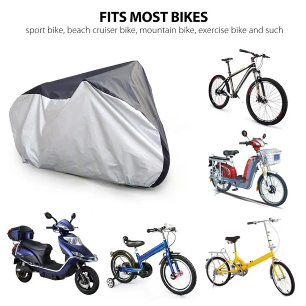 Polyester Taffeta Universal Rain Sun UV Proof Sport Bike Cover Reliable Sport Bike Cover Anti-scratch for Family 
Polyester Taffeta Universal Rain Sun UV Proof Sport Bike Cover Reliable Sport Bike Cover Anti-scratch for Family