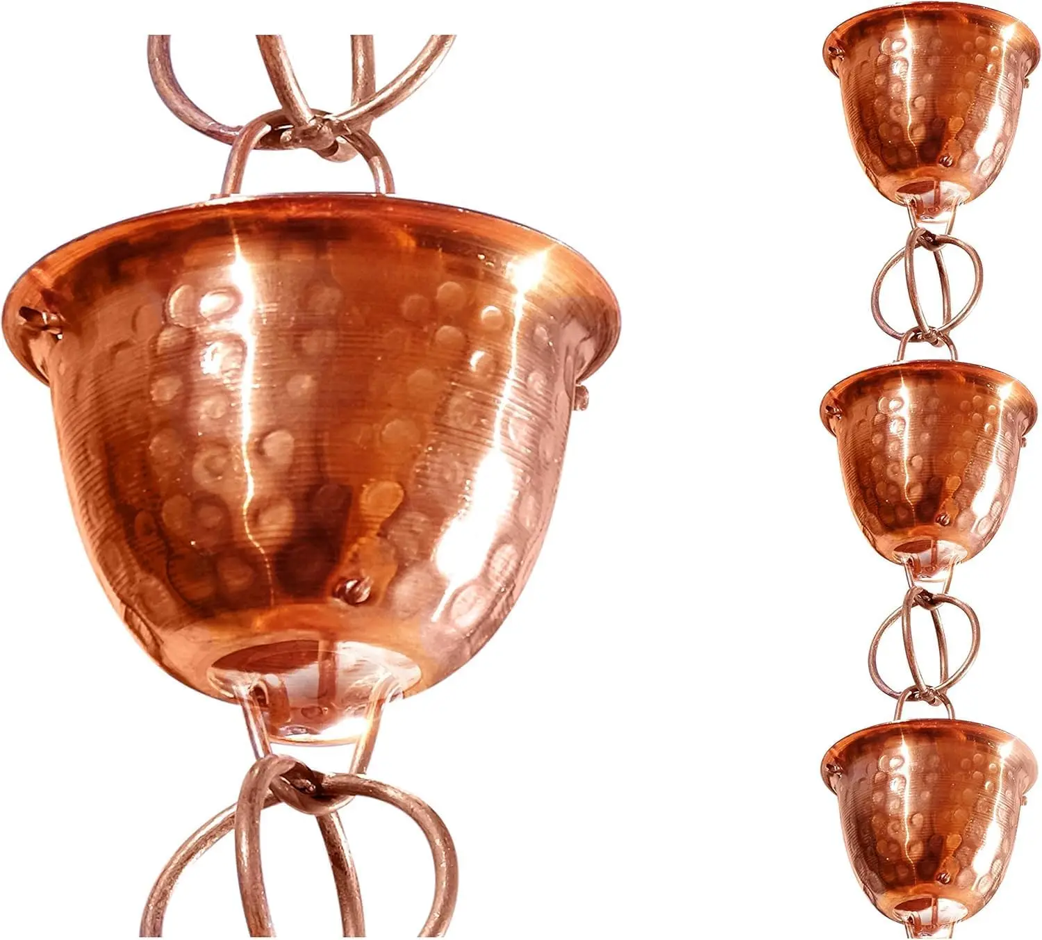Rain Chains Pure Copper Cups For Gutters 85 Ft Decorative Outdoor Downspout Replacement
Rain Chains Pure Copper Cups For Gutters 85 Ft Decorative Outdoor Downspout Replacement