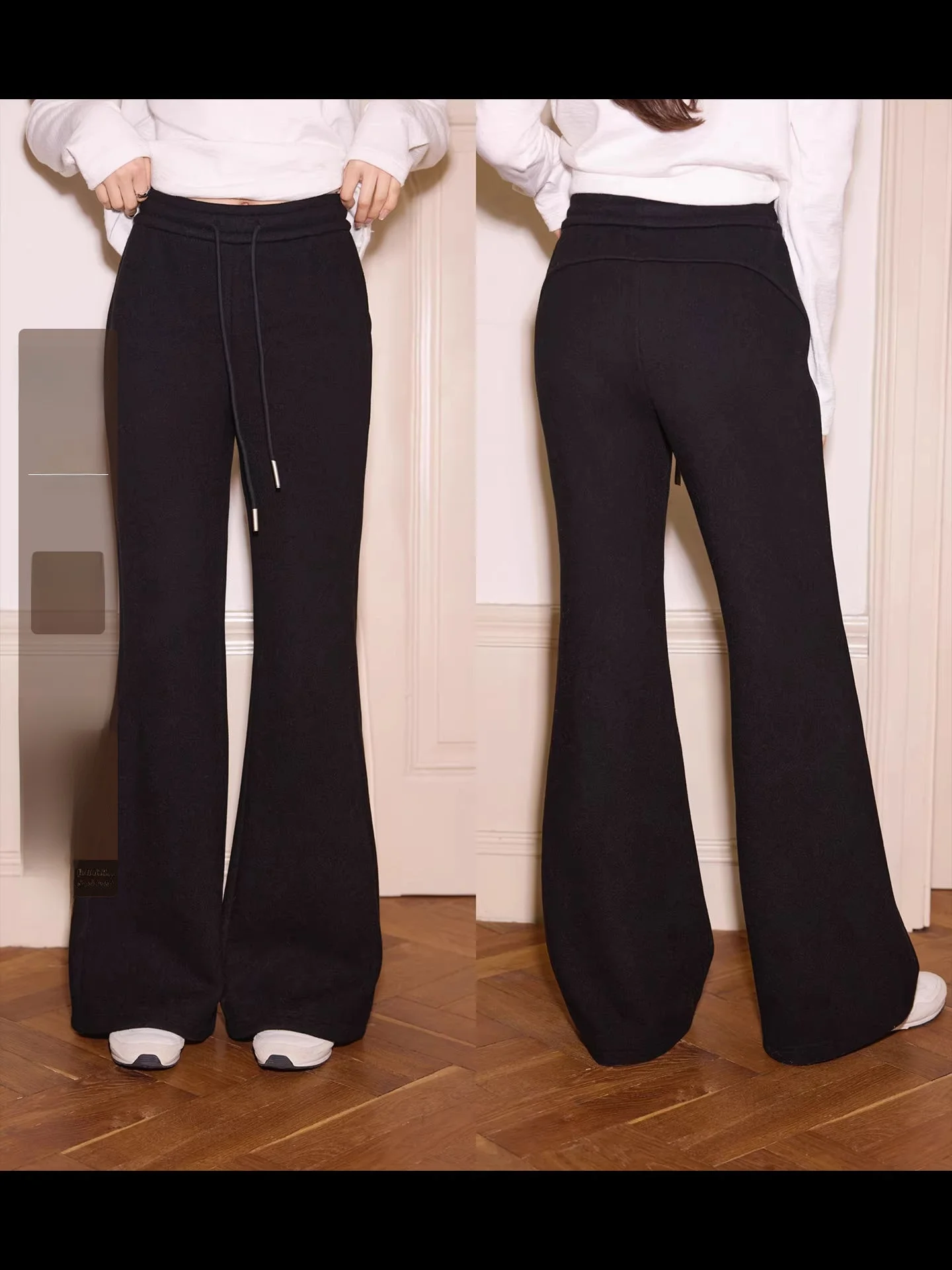 Брюки-клеш с высокой талией из трикотажа, повседневные, с эластичным поясом, легкие, утягивающие, для зимы и поездок на работу, от Yum
Брюки-клеш с высокой талией из трикотажа, повседневные, с эластичным поясом, легкие, утягивающие, для зимы и поездок на работу, от Yum