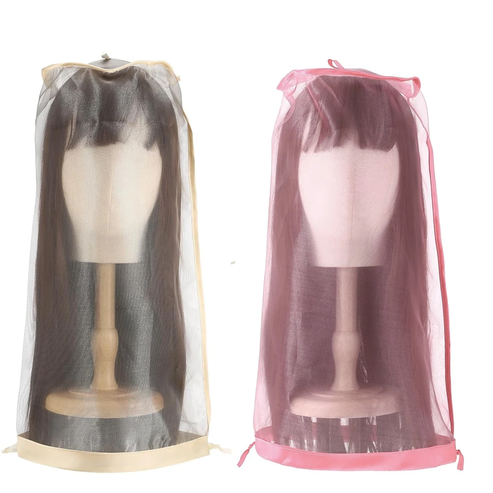 Wig Bags Adjustable Wig Storage for Multiple Wigs with Drawstring Hair Extension Holder Portable Wig Storage Bags for Packaging
Wig Bags Adjustable Wig Storage for Multiple Wigs with Drawstring Hair Extension Holder Portable Wig Storage Bags for Packaging