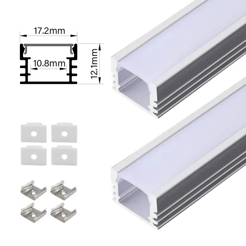 17x12mm U Shape Led Aluminum Profile With Milky Diffuser Surface Mouting Alu LED Channel For Cabinet Kitchen
17x12mm U Shape Led Aluminum Profile With Milky Diffuser Surface Mouting Alu LED Channel For Cabinet Kitchen