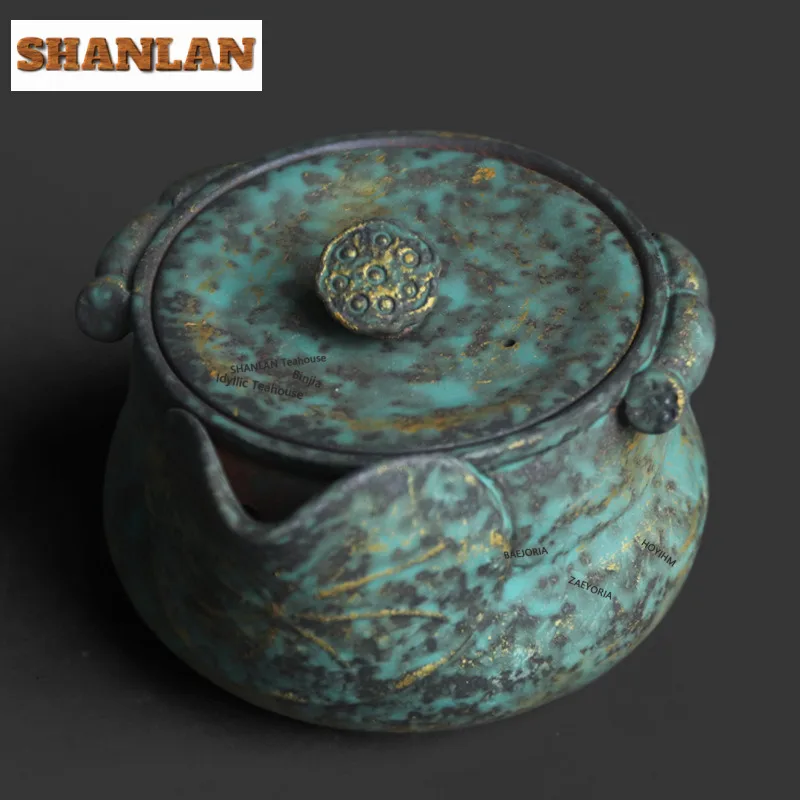 180ml Kiln Fambe Lapis Lazuli Lotus Teapot Zen Tea Infuser Pot Tea Maker Kettle With Strainer Dahongpao Cha Supplies Ornaments
180ml Kiln Fambe Lapis Lazuli Lotus Teapot Zen Tea Infuser Pot Tea Maker Kettle With Strainer Dahongpao Cha Supplies Ornaments