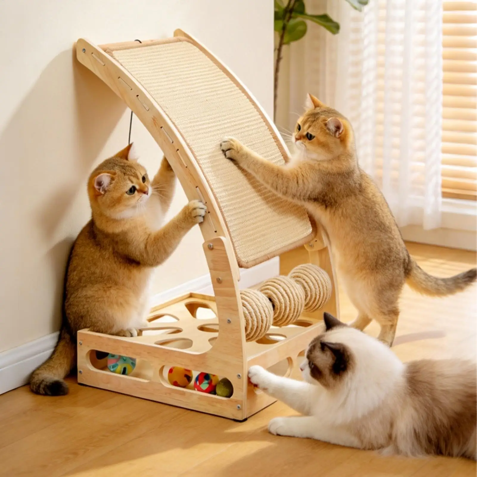 Cat Scratch Padwith Ball Maze Vertical Cat Scratcher Furniture Protector Toys for Home Living Room Apartment Dorm Corner
Cat Scratch Padwith Ball Maze Vertical Cat Scratcher Furniture Protector Toys for Home Living Room Apartment Dorm Corner