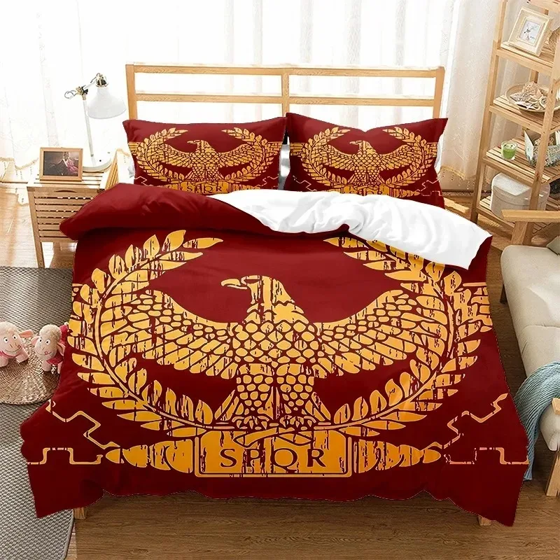 SPQR Roman Empire Bedding Sets Duvet Cover Quilt Covers With Pillowcase 3D Printed Comforter Bedclothes
SPQR Roman Empire Bedding Sets Duvet Cover Quilt Covers With Pillowcase 3D Printed Comforter Bedclothes