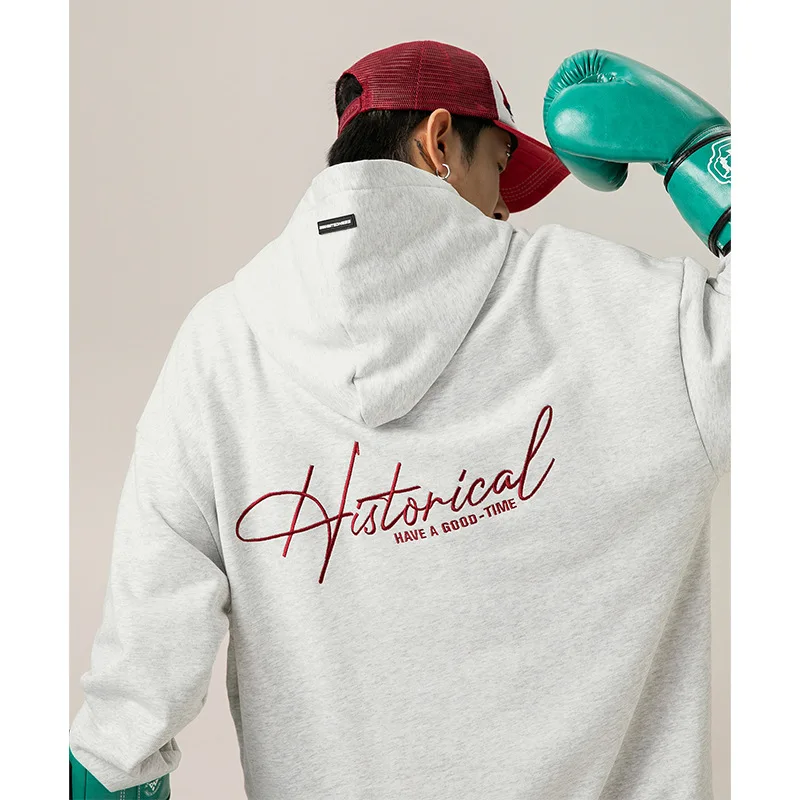 Men's Retro Heavyweight Hooded Sweatshirt, High - Street American Letter Embroidered Casual Loose Jacket, Y2K Style Daily Wear
Men's Retro Heavyweight Hooded Sweatshirt, High - Street American Letter Embroidered Casual Loose Jacket, Y2K Style Daily Wear
