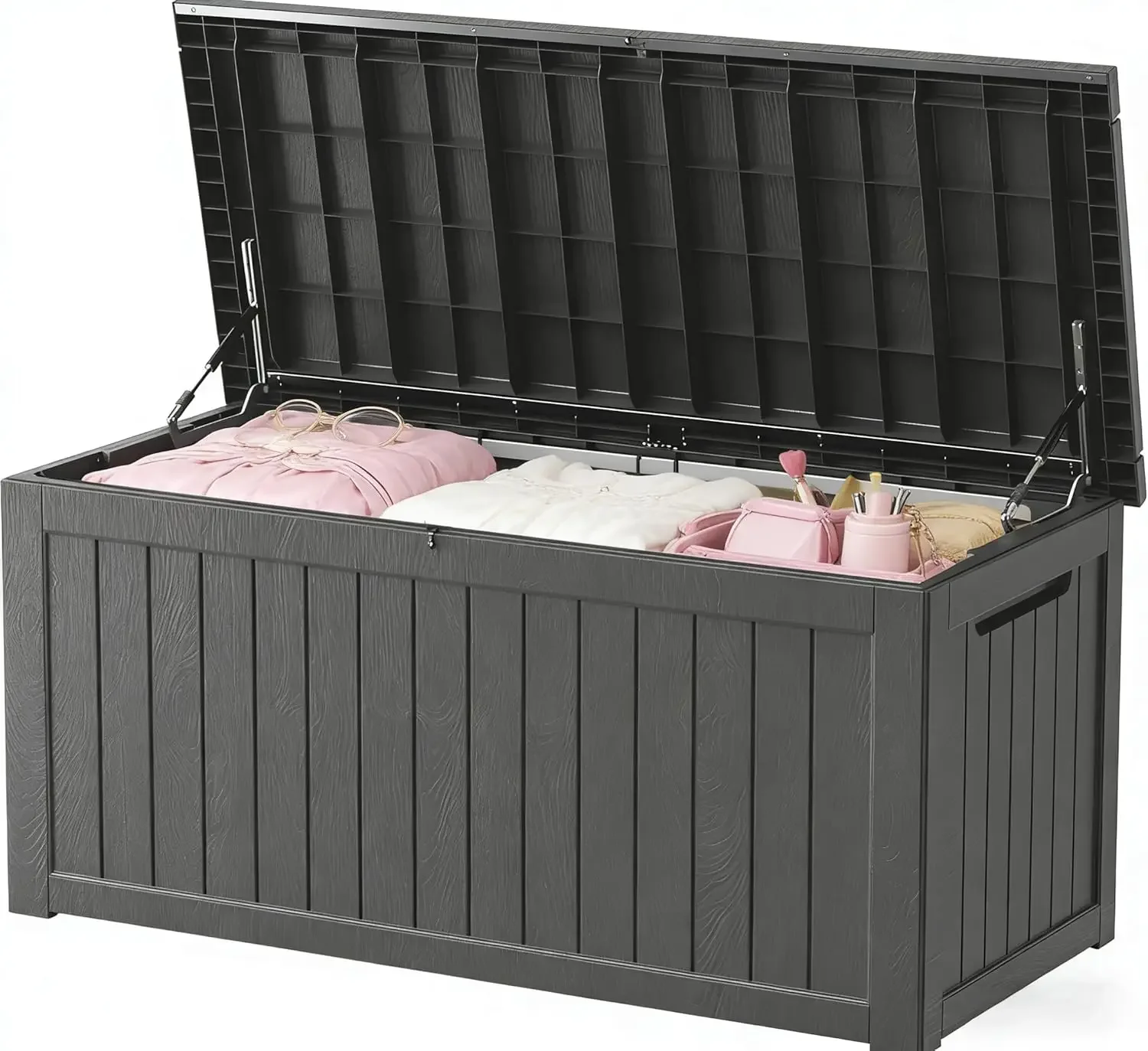 Outdoor Storage Box 275GAL Waterproof Resin Deck Box,Pool Accessories Supplies,UV-Resistant Lockable Package Delivery Bin for Ga
Outdoor Storage Box 275GAL Waterproof Resin Deck Box,Pool Accessories Supplies,UV-Resistant Lockable Package Delivery Bin for Ga
