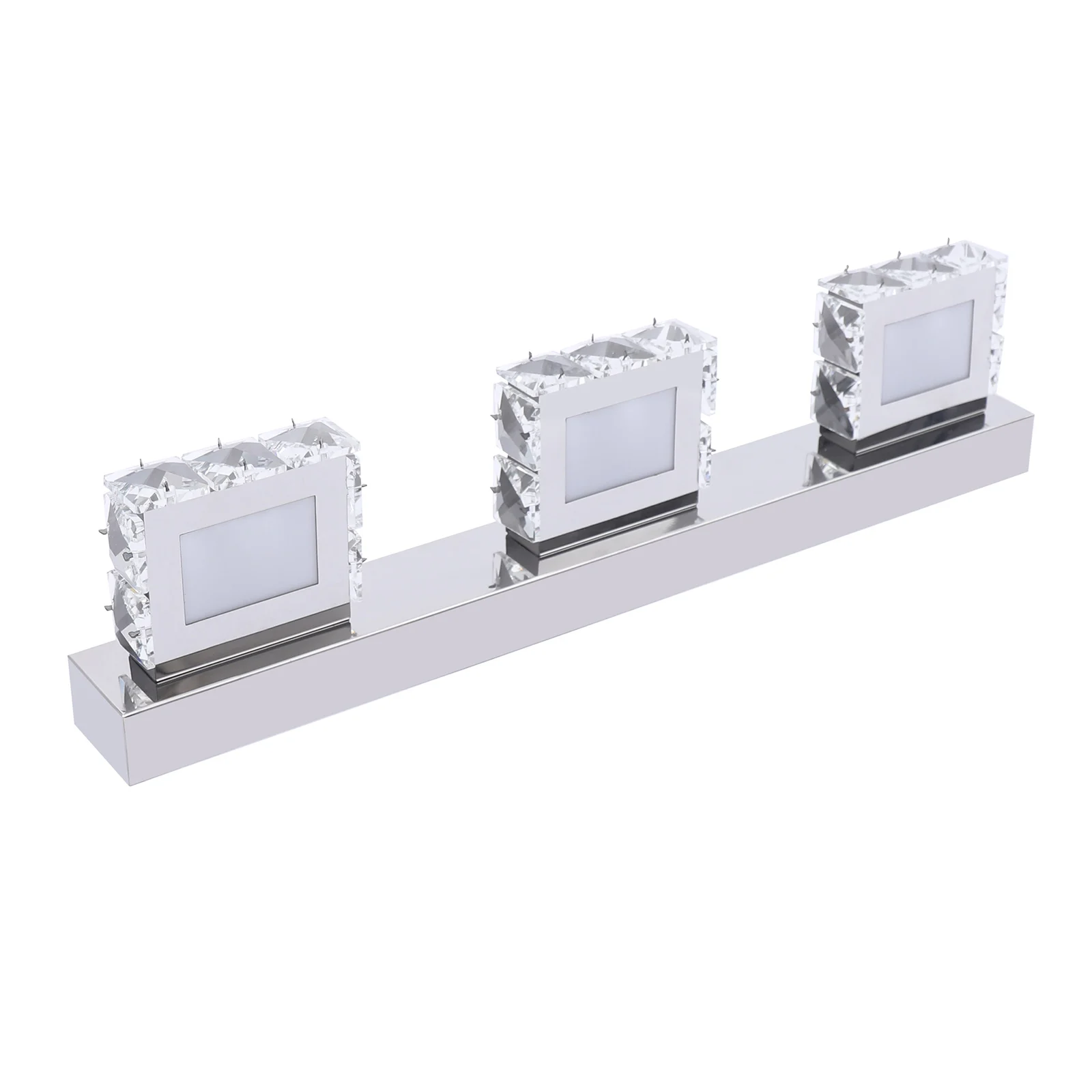 3-Head LED Over Mirror Light: Elegant Crystal & Stainless Steel Design with Waterproof Features for Perfect Makeup Illumination
3-Head LED Over Mirror Light: Elegant Crystal & Stainless Steel Design with Waterproof Features for Perfect Makeup Illumination