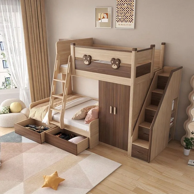 # Integrated Treehouse Playhouse Double Loft Bed Solid Timber Kids Bunk Bed with Stairs for Children Bedroom Furniture
# Integrated Treehouse Playhouse Double Loft Bed Solid Timber Kids Bunk Bed with Stairs for Children Bedroom Furniture