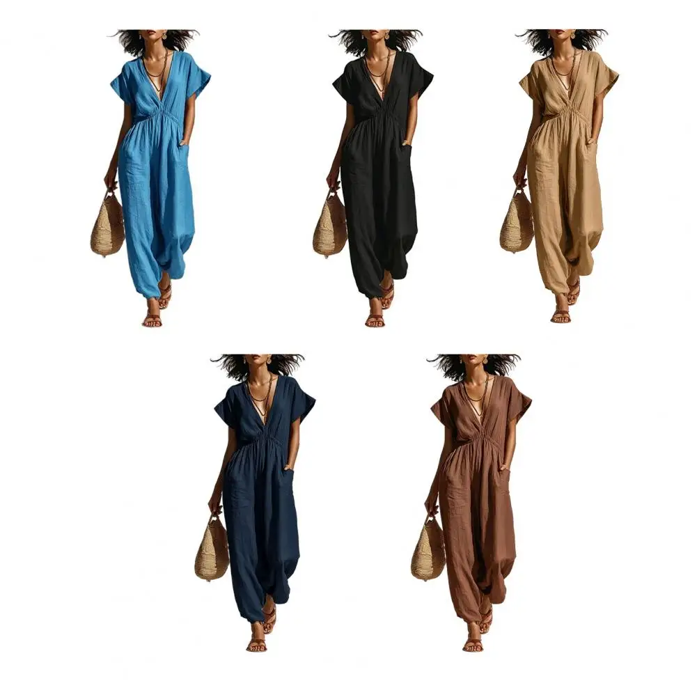 Spring Summer Women's V Neck Short Sleeve Maxi Dress Solid Dresses Casual Vacation Party Gown Outfits With Pockets
Spring Summer Women's V Neck Short Sleeve Maxi Dress Solid Dresses Casual Vacation Party Gown Outfits With Pockets