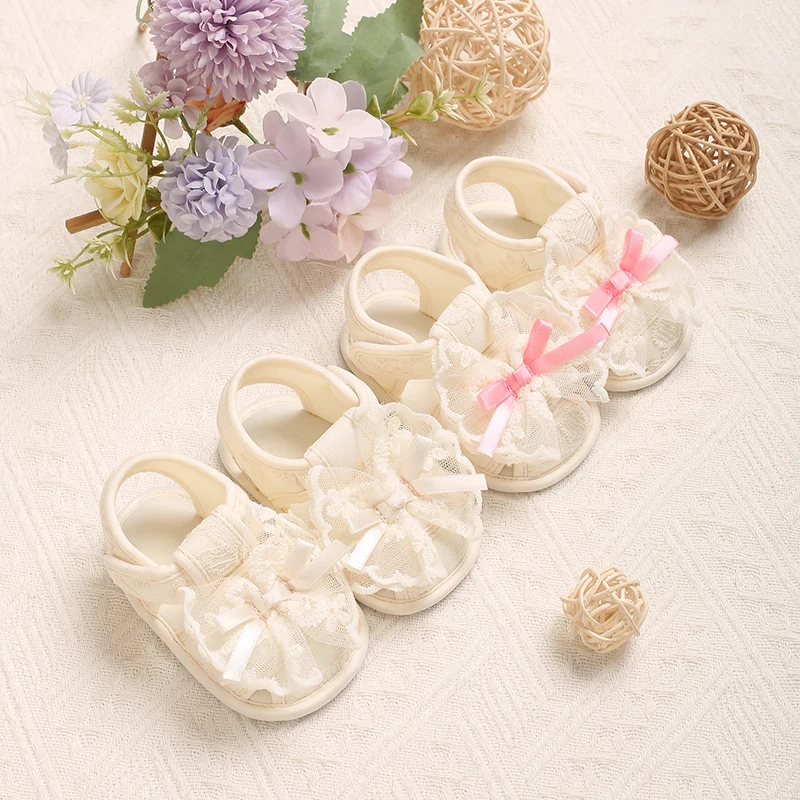 Summer Baby Girl Walking Sandals Soft Bottom Bow Lace New Baotou Sandals 0-18 Months Baby
Summer Baby Girl Walking Sandals Soft Bottom Bow Lace New Baotou Sandals 0-18 Months Baby