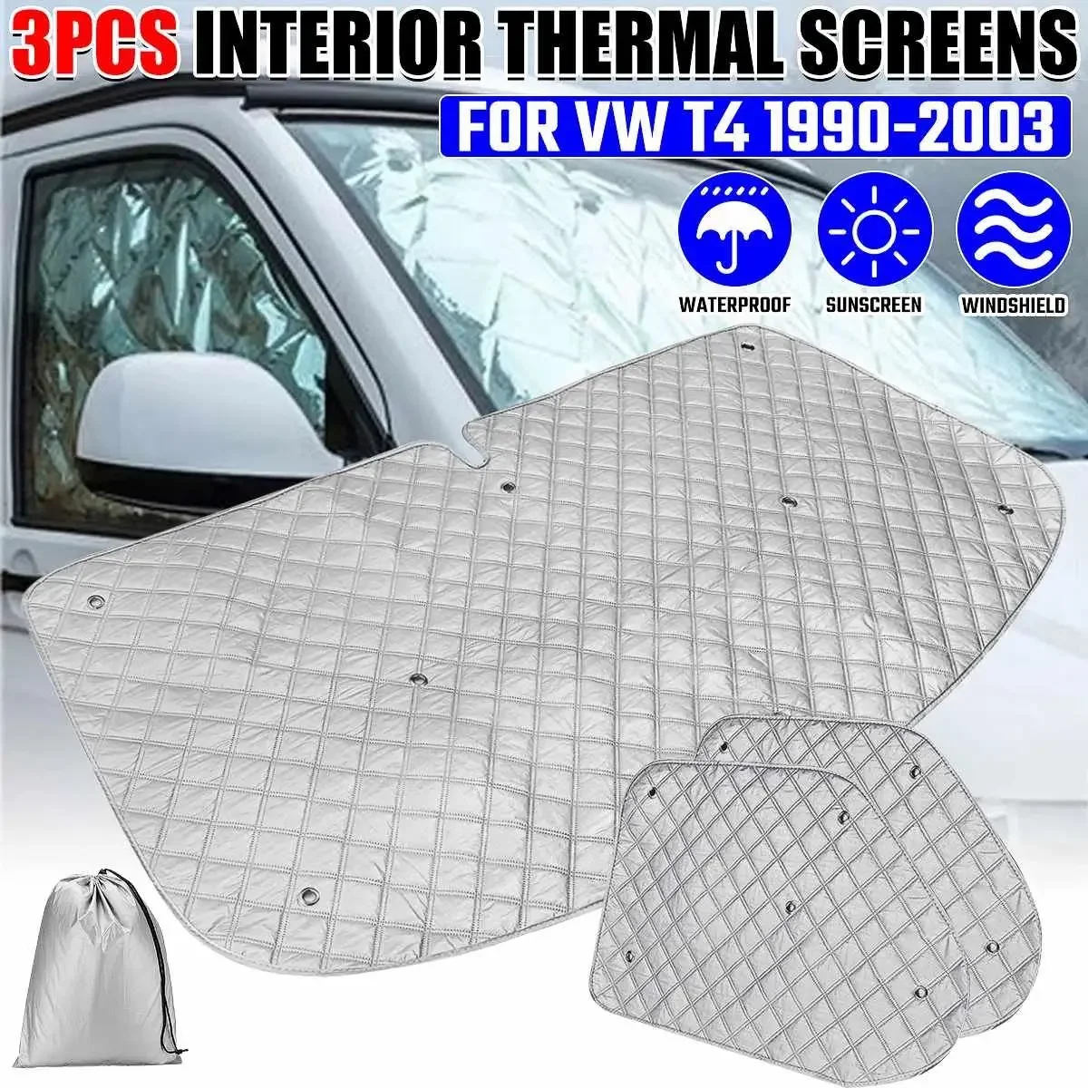 Car Internal Thermal Windshield Cover Blind Lifting Window Sunshade Sun Visor For VW T4 1990-2003 Car Exterior Accessories
Car Internal Thermal Windshield Cover Blind Lifting Window Sunshade Sun Visor For VW T4 1990-2003 Car Exterior Accessories