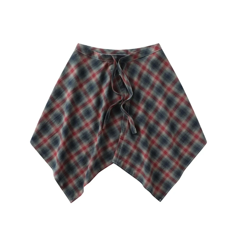 Unisex Hiphop Checkered Layering Wrap Skirt A Line Underskirt Tie Up Asymmetrical Hip Scarf Shirt Extender Streetwear
Unisex Hiphop Checkered Layering Wrap Skirt A Line Underskirt Tie Up Asymmetrical Hip Scarf Shirt Extender Streetwear