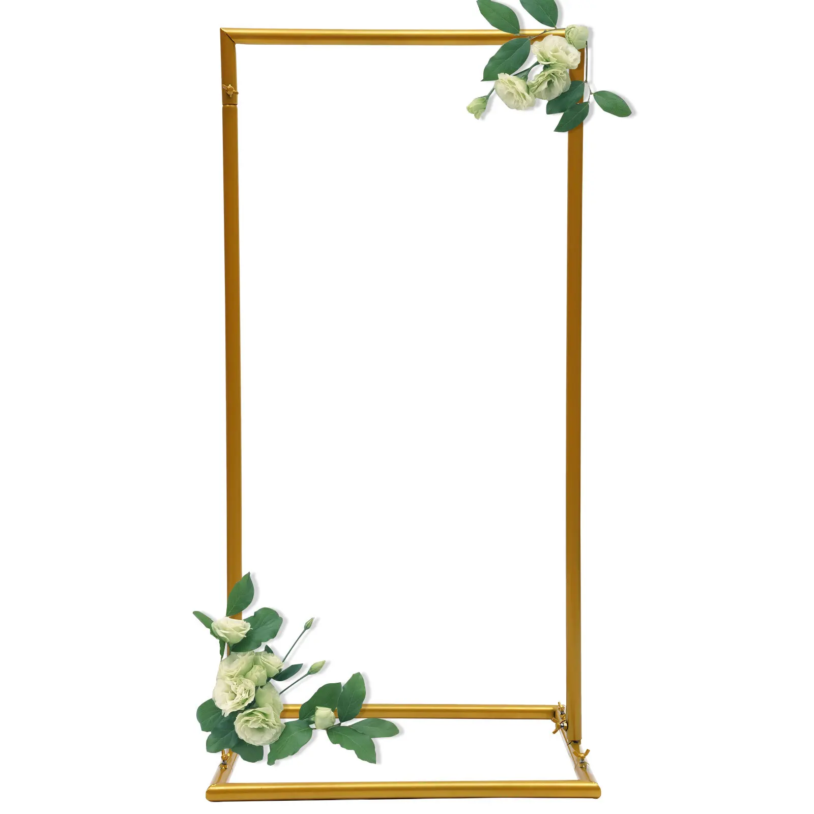 Wedding Arch Stand Flower Ballon Silk Decor Square Metal Backdrop Archway with Reinforcement Screws, for Garden Decoration
Wedding Arch Stand Flower Ballon Silk Decor Square Metal Backdrop Archway with Reinforcement Screws, for Garden Decoration