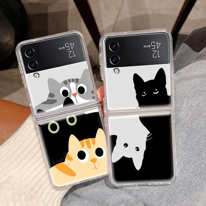 Animal Cat Couple Phone Case For Samsung Galaxy Z Flip 6 ZFlip5 5G Transaprent Clear Cover For Samsung ZFlip4 Z Flip3 Cute Funda
Animal Cat Couple Phone Case For Samsung Galaxy Z Flip 6 ZFlip5 5G Transaprent Clear Cover For Samsung ZFlip4 Z Flip3 Cute Funda