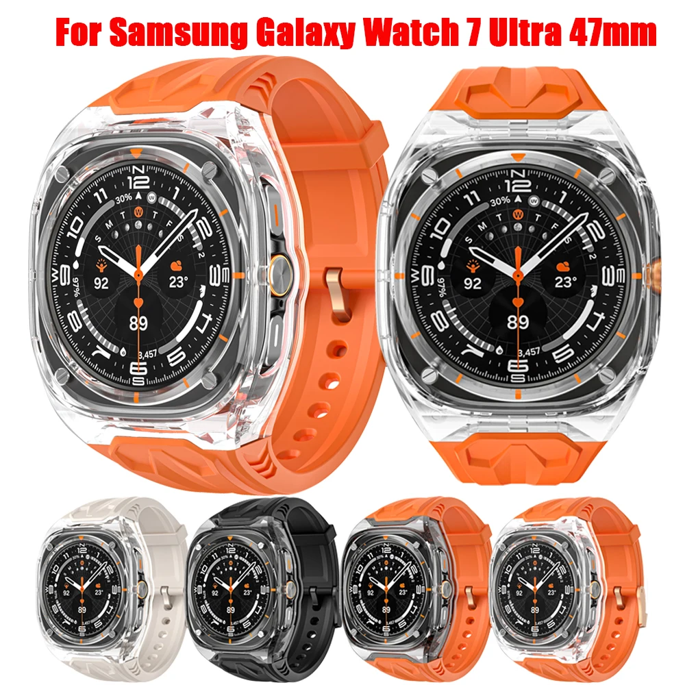For Samsung Galaxy Watch 7 Ultra 47mm Strap Case Transparent Modification Kit For Galaxy Watch 7 Ultra 47mm TPU Band Accessories
For Samsung Galaxy Watch 7 Ultra 47mm Strap Case Transparent Modification Kit For Galaxy Watch 7 Ultra 47mm TPU Band Accessories