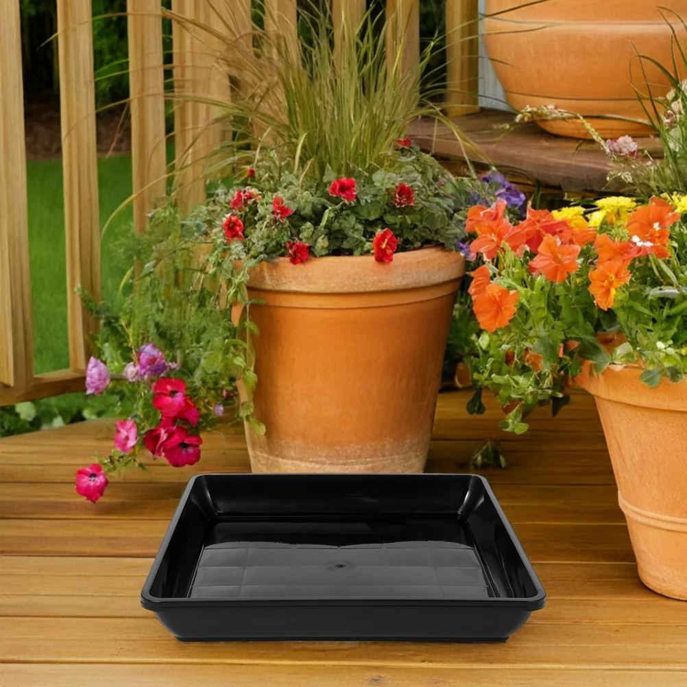2Pcs Thickened Planter Tray Square Plastic Saucer for Flower Pots Indoor Outdoor Use Non-Slip Water Drainage Tray for Garden
2Pcs Thickened Planter Tray Square Plastic Saucer for Flower Pots Indoor Outdoor Use Non-Slip Water Drainage Tray for Garden