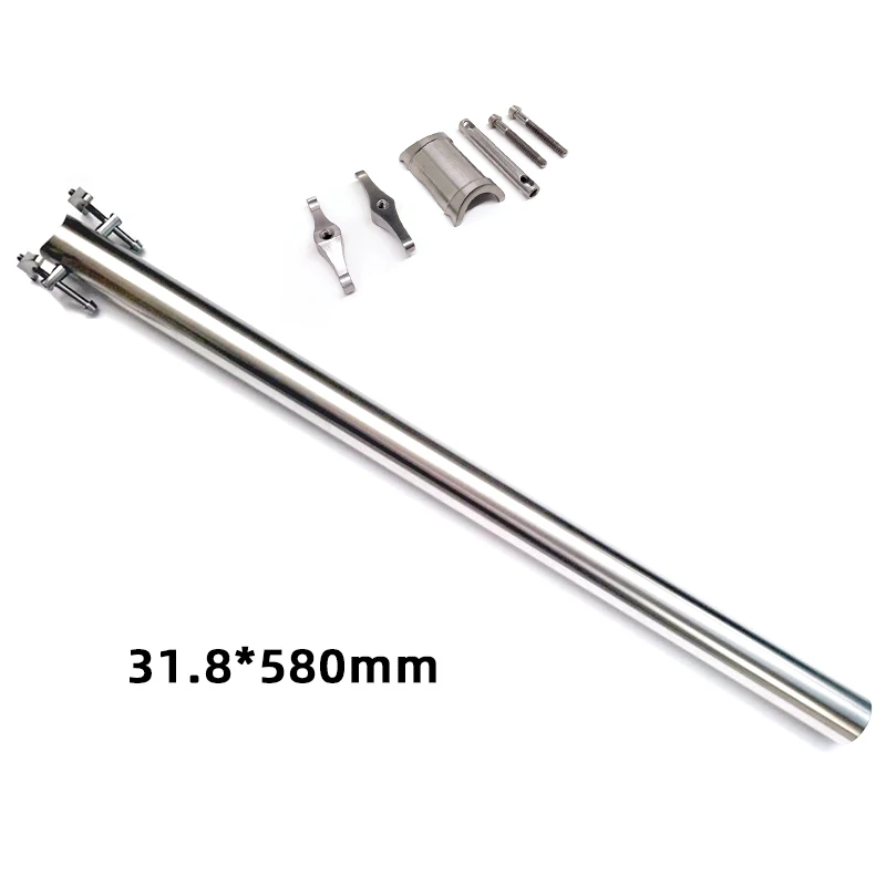 Titanium Alloy 3AL2.5V 31.8mm CNC Seatpost fit for Brompton Bike 3 Sizes 520/550/600mm
Titanium Alloy 3AL2.5V 31.8mm CNC Seatpost fit for Brompton Bike 3 Sizes 520/550/600mm