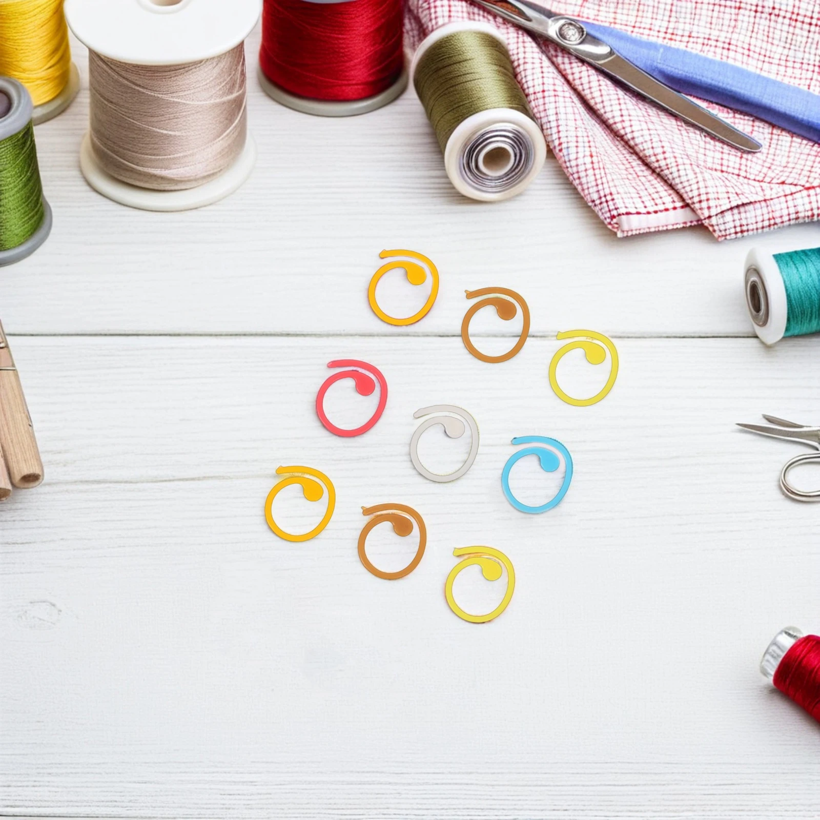 60pcs Crochet Clips Spiral Stitch Markers For Knitting Colorful Plastic Yarn Locking Craft Accessories Removable Stitch Markers
60pcs Crochet Clips Spiral Stitch Markers For Knitting Colorful Plastic Yarn Locking Craft Accessories Removable Stitch Markers