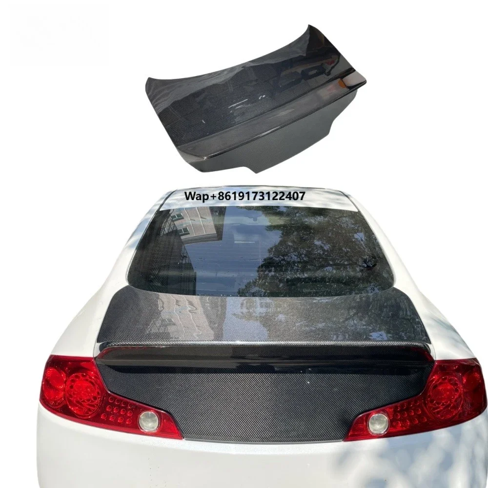 Carbon Fiber Trunk Lid CSL Style Double-sided Carbon Fiber Trunk Lid for Infiniti G35 Coupe
Carbon Fiber Trunk Lid CSL Style Double-sided Carbon Fiber Trunk Lid for Infiniti G35 Coupe