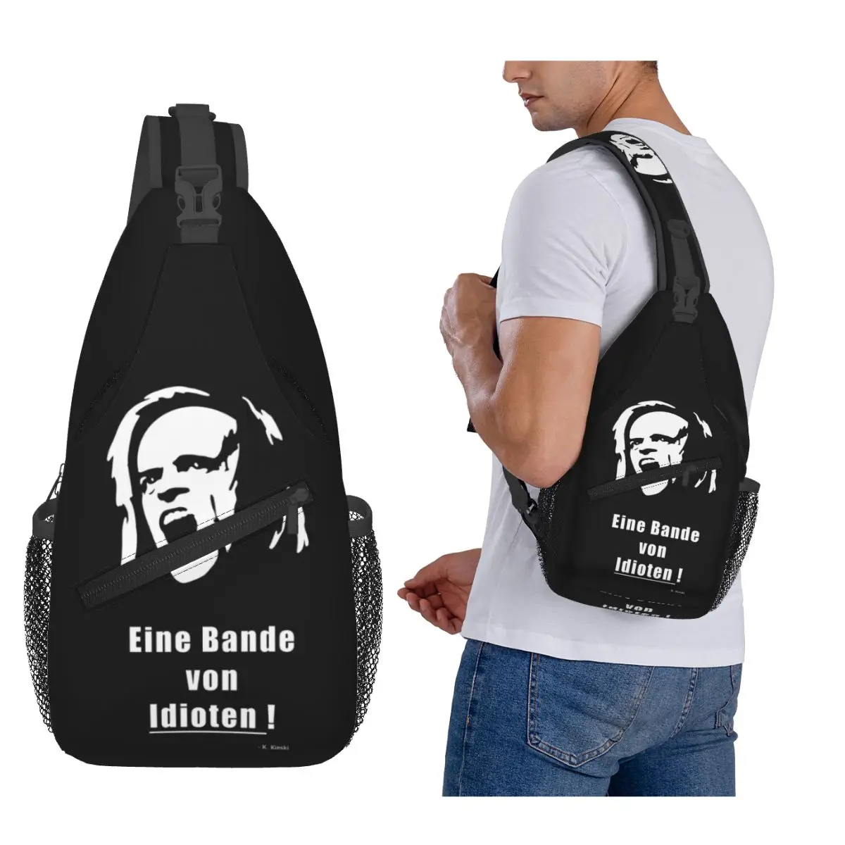 Klaus Kinski - Idiots Chest Bag Men Sling Crossbody Backpack Chest Bag Traveling Hiking Daypack Shoulder Bag
Klaus Kinski - Idiots Chest Bag Men Sling Crossbody Backpack Chest Bag Traveling Hiking Daypack Shoulder Bag