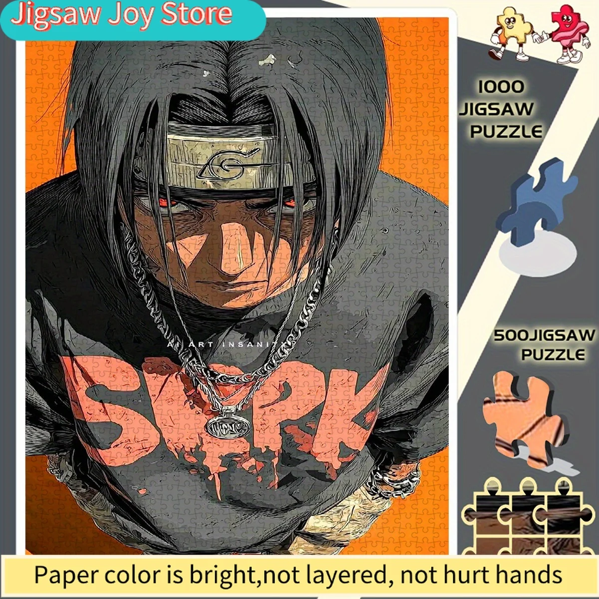 Бумажный пазл DIY с изображением персонажа аниме в модной черной рубашке и крутыми глазами без оправы - развивающий, интерактивный и творческий, высококачественный.
Бумажный пазл DIY с изображением персонажа аниме в модной черной рубашке и крутыми глазами без оправы - развивающий, интерактивный и творческий, высококачественный.