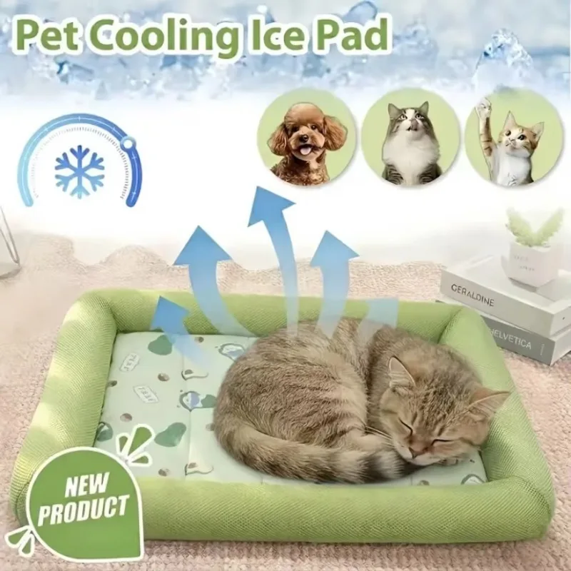 Summer Modern Soft Travel Pet Cooling Mat, Breathable Mesh Elevated Dog Bed with Cooling Ice Pad for Cats & Dogs
Summer Modern Soft Travel Pet Cooling Mat, Breathable Mesh Elevated Dog Bed with Cooling Ice Pad for Cats & Dogs