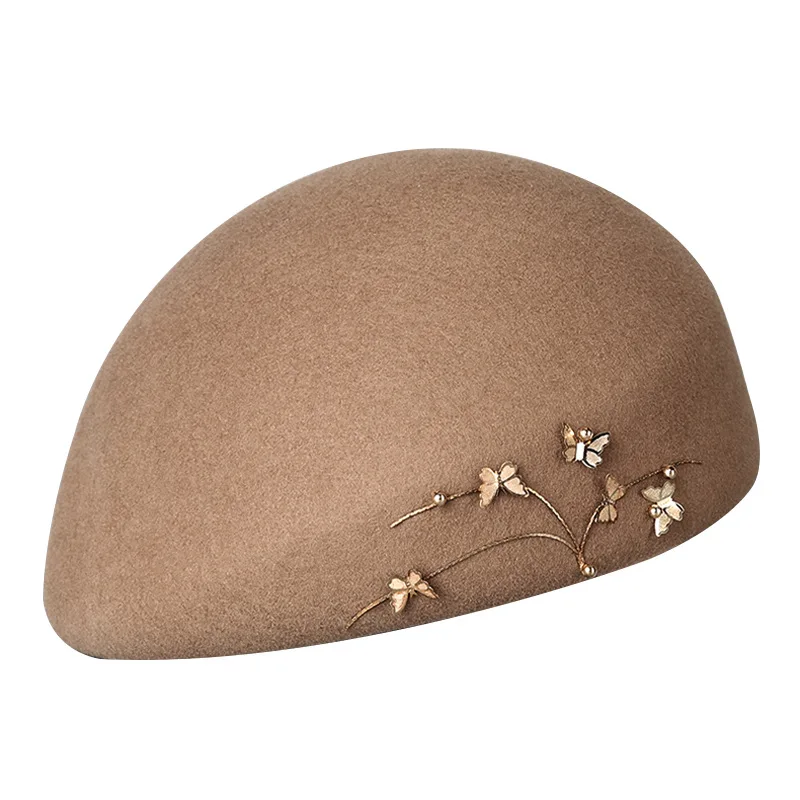 Autumn and winter warm wool butterfly beret elegant retro painter hat foreign style fashion beret
Autumn and winter warm wool butterfly beret elegant retro painter hat foreign style fashion beret