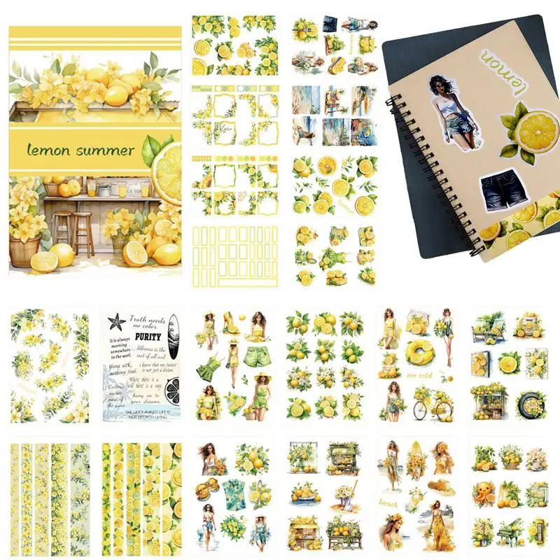 Lemon Stickers For Scrapbooking Flower Scrapbook Decorative Stickers PET Vintage Nature Decorative Stickers For Photo Album
Lemon Stickers For Scrapbooking Flower Scrapbook Decorative Stickers PET Vintage Nature Decorative Stickers For Photo Album